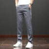 Tencel Lyocell Light And Easy To Care Slim-fitting Straight Pants Men's - Image 8
