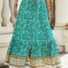Women's Rayon Printed Breasted Split Skirt Seaside Holiday Beach Skirt - Image 8