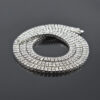 Alloy Diamond 2 Row Hip Hop Necklace - Image 5