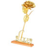 24K Gold Foil Flower Artificial Rose Valentine Day Romantic Gift for Home Table Decor(Golden) - Image 4