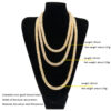 Alloy Diamond 2 Row Hip Hop Necklace - Image 2