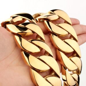 Men's Titanium Steel Vacuum Plating Casting Necklace