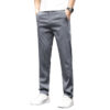 Tencel Lyocell Light And Easy To Care Slim-fitting Straight Pants Men's - Image 5