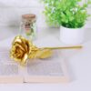 24K Gold Foil Flower Artificial Rose Valentine Day Romantic Gift for Home Table Decor(Golden) - Image 6