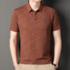 Ice Silk Short Sleeve T-shirt Men's Summer - Image 3