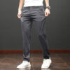 Tencel Lyocell Light And Easy To Care Slim-fitting Straight Pants Men's - Image 2